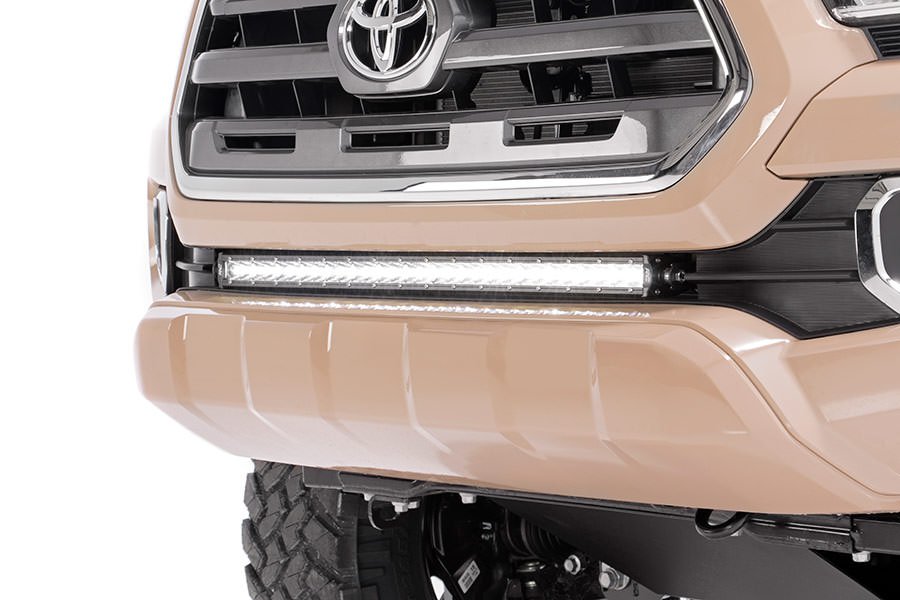 Rough Country 70619BLDRL Toyota 30 Inch Cree LED Bumper Kit Black Series w/ Cool White DRL (16-19 Tacoma) Rough Country - Truck Part Superstore