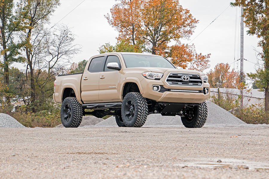 Rough Country 70619BLDRL Toyota 30 Inch Cree LED Bumper Kit Black Series w/ Cool White DRL (16-19 Tacoma) Rough Country - Truck Part Superstore