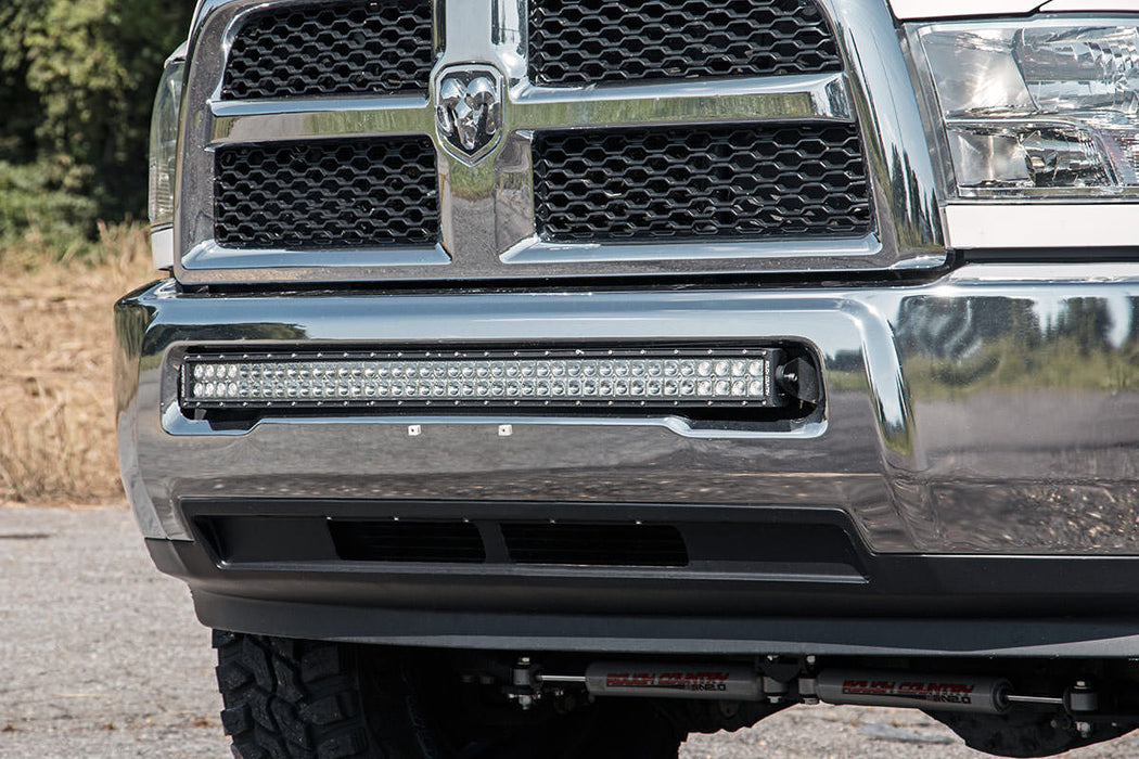 Rough Country 70570B Dodge 40-inch Curved LED Light Bar Hidden Bumper Kit w/Black Series LED For 10-18 Ram 2500/3500 Rough Country - Truck Part Superstore