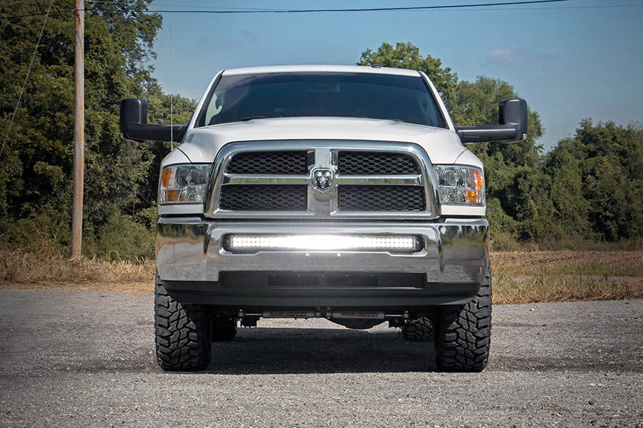Rough Country 70570B Dodge 40-inch Curved LED Light Bar Hidden Bumper Kit w/Black Series LED For 10-18 Ram 2500/3500 Rough Country - Truck Part Superstore