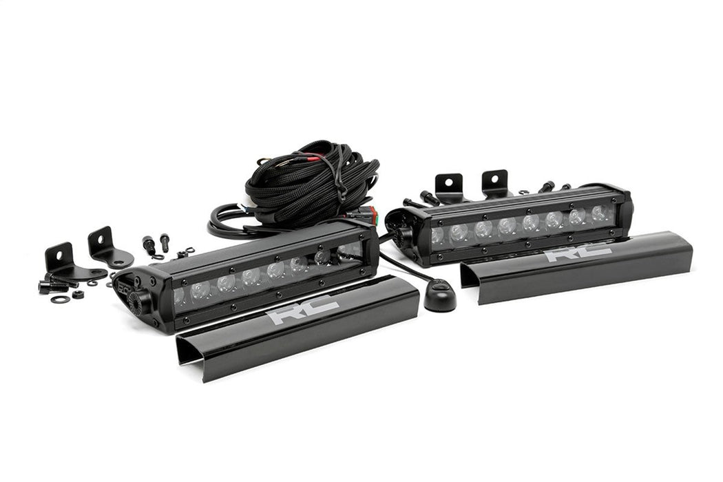 Rough Country 70728BL 8 Inch CREE LED Light Bars Pair Black Series Rough Country - Truck Part Superstore