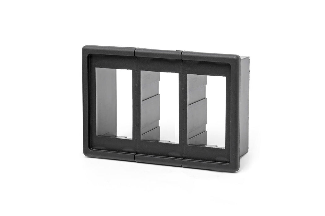 Rough Country 709B-3 Rocker Switch Housing Kit 3 Switches Black Plastic Rough Country - Truck Part Superstore