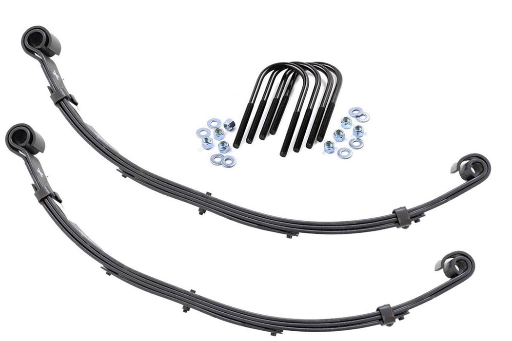 Rough Country 8020Kit Rear Leaf Springs 4 Inch Lift Pair 82-86 Jeep CJ 7 4WD Rough Country - Truck Part Superstore