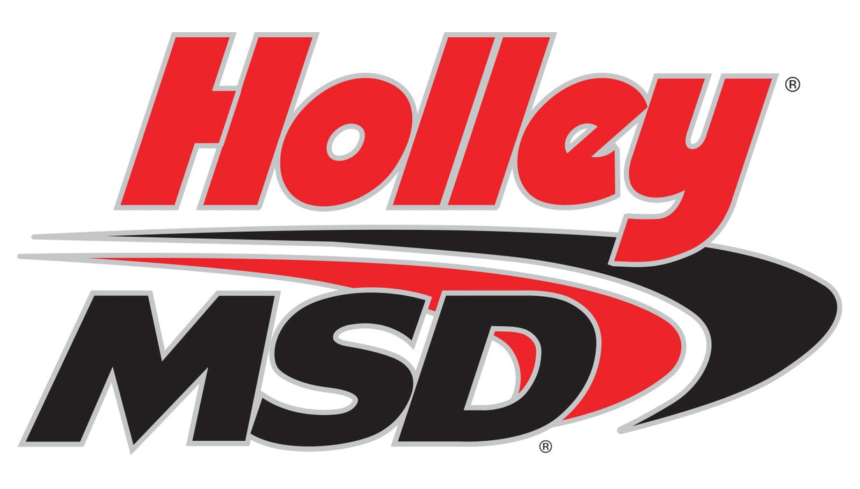 Holley 36-417 Decal; Holley/MSD Logo; Red/Black/White; 26 in.; - Truck Part Superstore