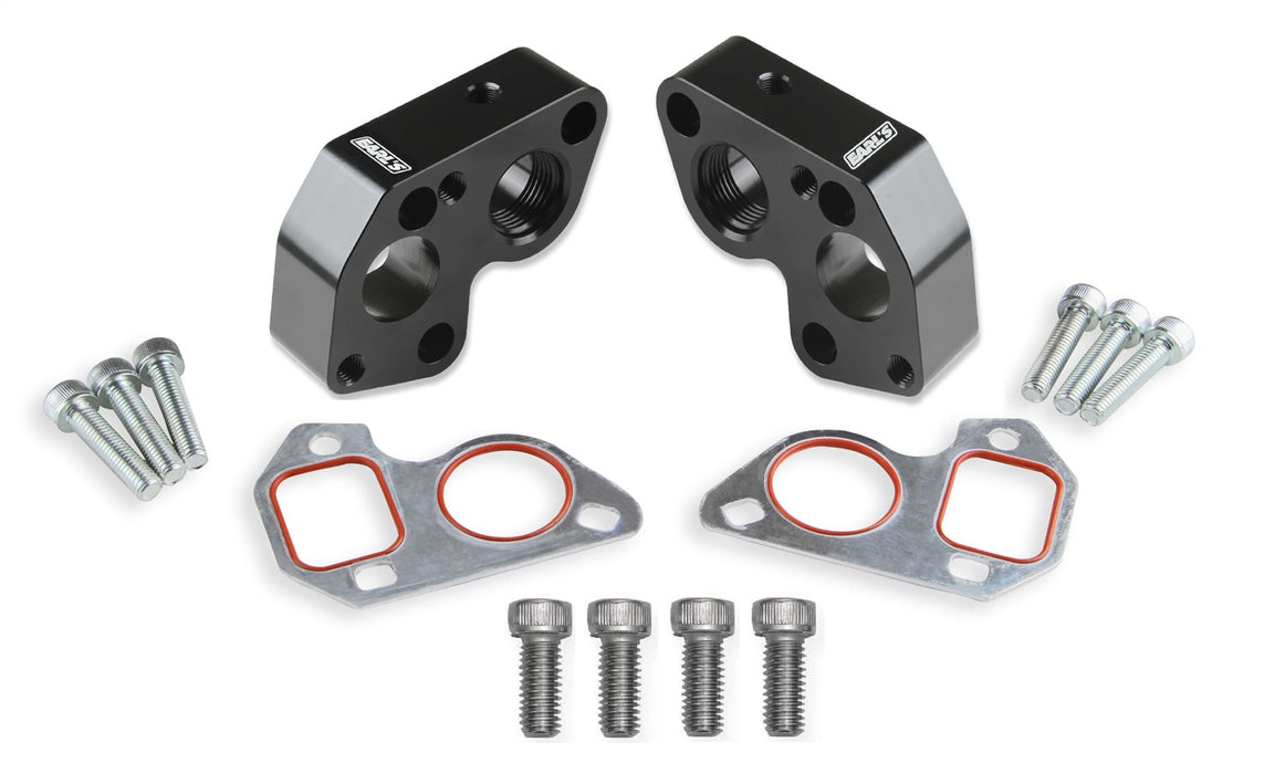 Earl's Performance LS0025ERL Water Pump Adapter Kit; 12AN; For GM LS Engines; Aluminum; Pair; - Truck Part Superstore