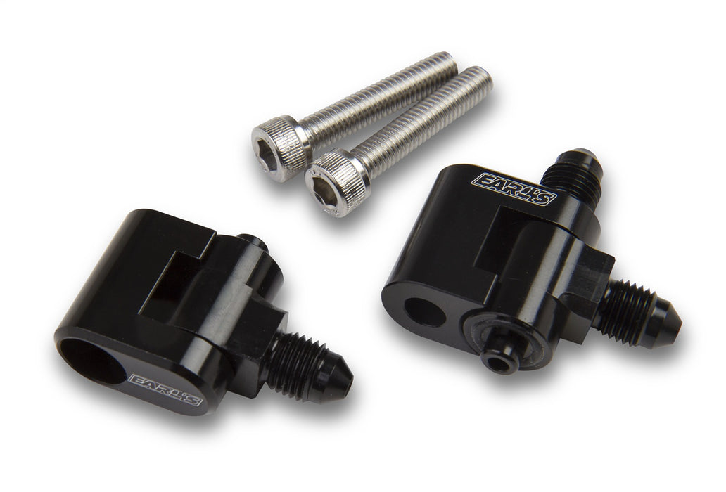 Earl's Performance LS9809ERL Steam Vent Adapter Fitting; LS Vent to One -3AN Single Out; One -3AN Dual Out; - Truck Part Superstore