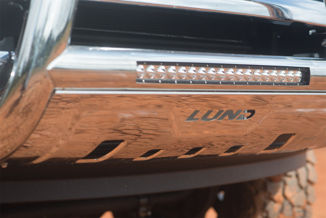 Lund 47021308 Bull Bar w/Light And Wiring; Stainless Steel; - Truck Part Superstore