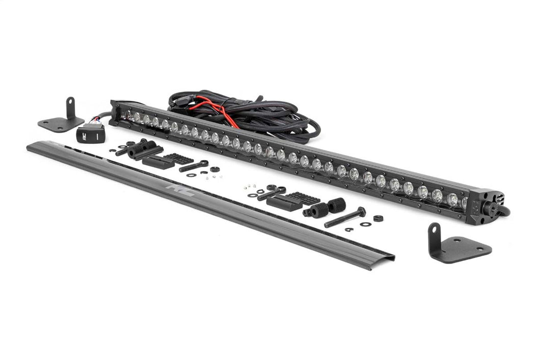 Rough Country 99004 Mahindra 30 Inch LED Hood Kit Black Series w/White DRL 19-20 Roxor Rough Country - Truck Part Superstore