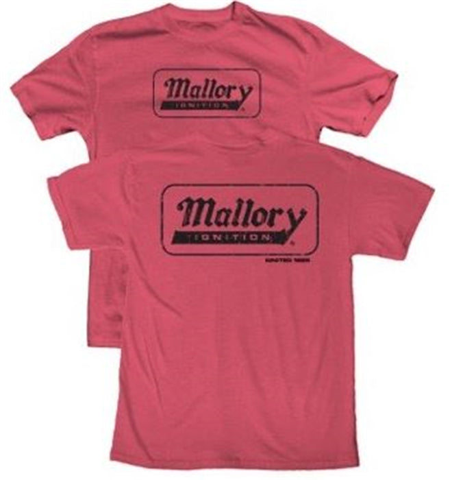 Mallory 10067-SMMAL T-Shirt; Mallory Ignition Tee; Red; Size S; - Truck Part Superstore