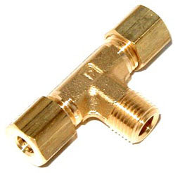 NOS/Nitrous Oxide System 16436NOS Pipe Fitting Compression T; 3/16 in. To 3/16 in. To 1/8 in. NPT; - Truck Part Superstore