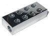 NOS/Nitrous Oxide System 16750-C-SNOS Nitrous Distribution Block; 2 In 16 Out; 1/8 in. NPT; Siamese Block; Chrome; - Truck Part Superstore