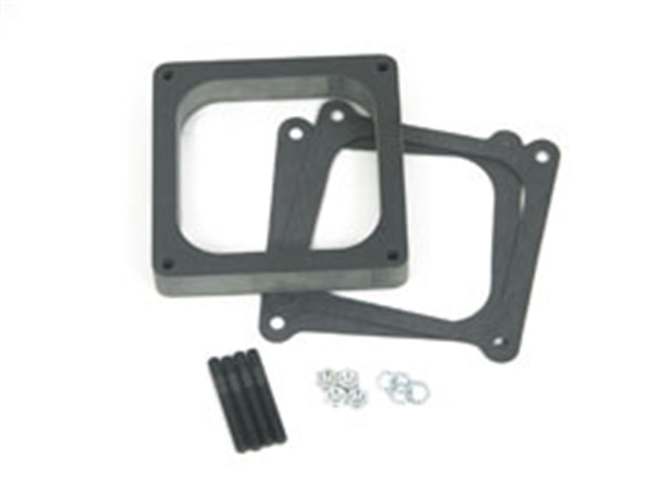 Holley 17-70 Carburetor Adapter; For Dominator Flange; Open; 1 in. Height; Phenolic; - Truck Part Superstore