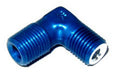 NOS/Nitrous Oxide System 17652NOS Pipe Fitting Flare Jet; -3AN - 1/8 in. NPT; 90 deg.; Blue; - Truck Part Superstore
