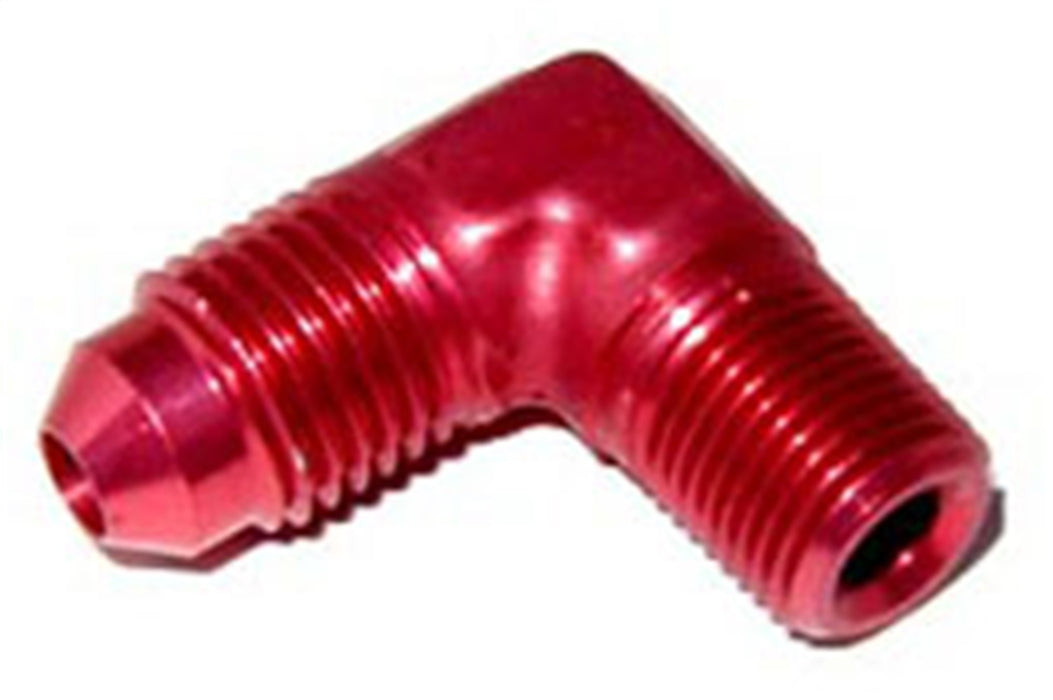 NOS/Nitrous Oxide System 17651NOS Pipe Fitting 90 Degree Flare To Pipe; -3AN - 1/8 in. NPT; Red; - Truck Part Superstore