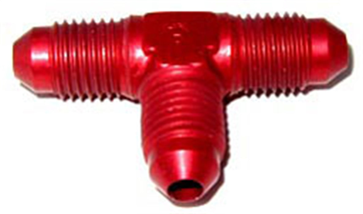 NOS/Nitrous Oxide System 17811NOS Pipe Fitting Flare To Flare T; -4AN To -4AN To -4AN; Red; - Truck Part Superstore