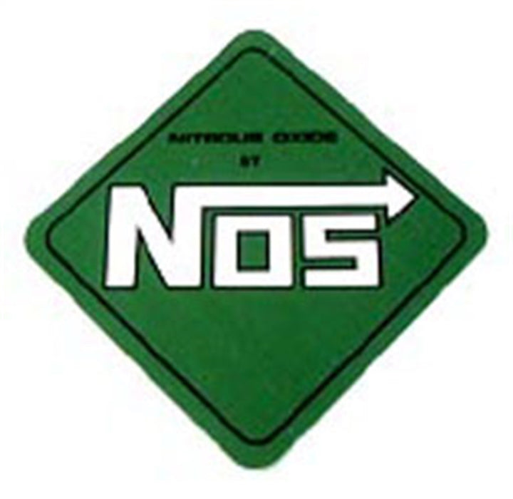 NOS/Nitrous Oxide System 19205NOS NOS Decal; Racing; 4 in. x 4 in.; Green; - Truck Part Superstore