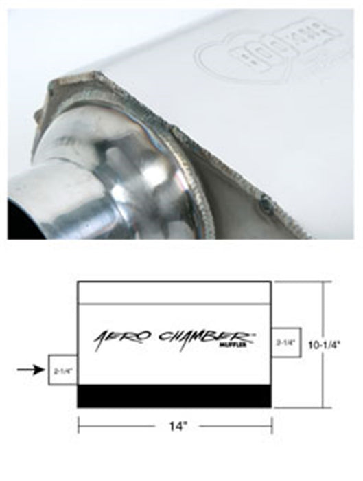 Hooker 21501HKR Aero Chamber Muffler - Truck Part Superstore