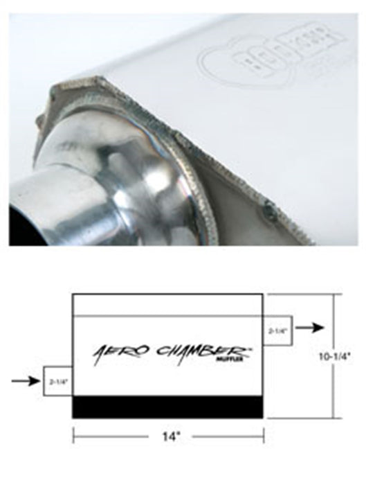 Hooker 21503HKR Aero Chamber Muffler - Truck Part Superstore