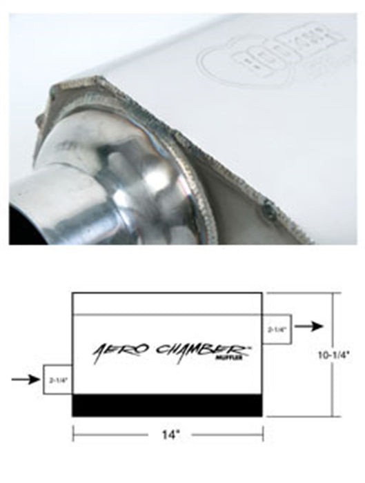 Hooker 21503HKR Aero Chamber Muffler - Truck Part Superstore