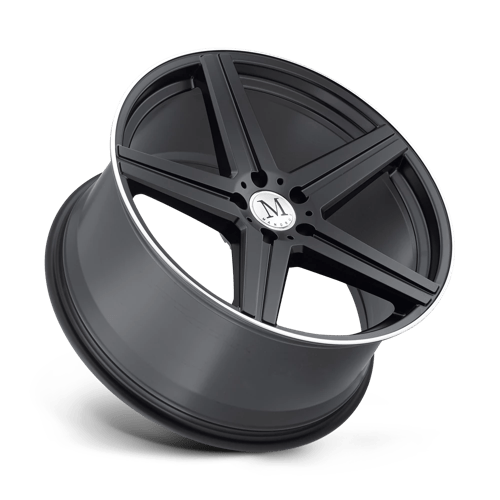 Mandrus 1895MAE255112M66 MNMAE 18X9.5 5X112 M-BLK MCH-LP 25MM - Truck Part Superstore