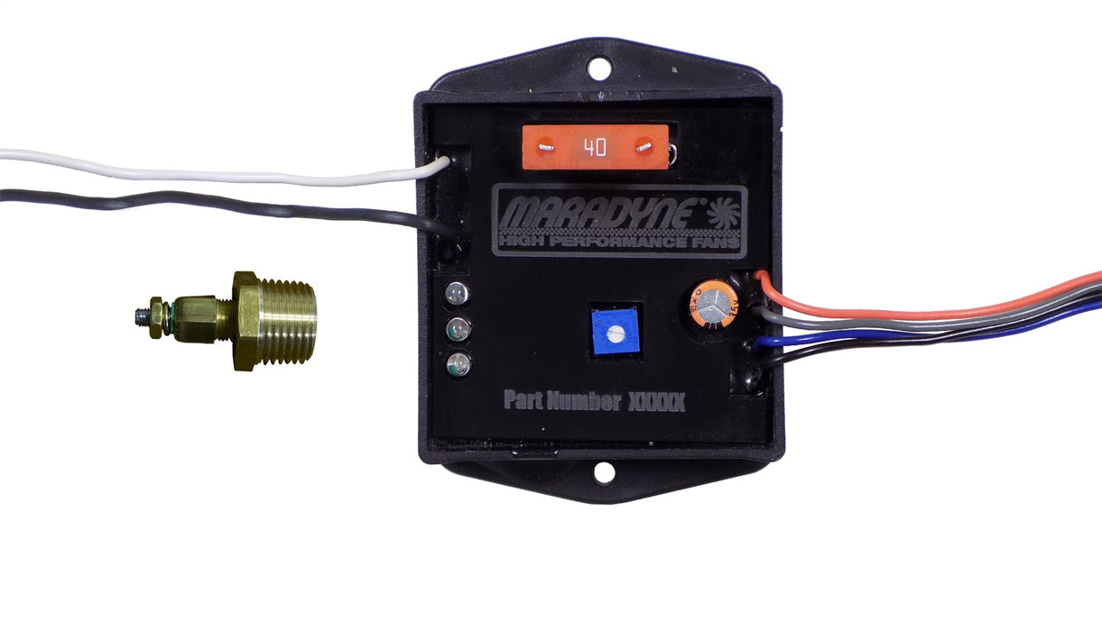 Maradyne MFA136 PWM Fan Speed Controller; Half Speed Start; Incl. Temperature Sensor/Adapter; - Truck Part Superstore