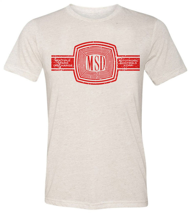 MSD 10167-MDMSD T-Shirt; MSD Cream Tee w/Red Logo; Medium; - Truck Part Superstore