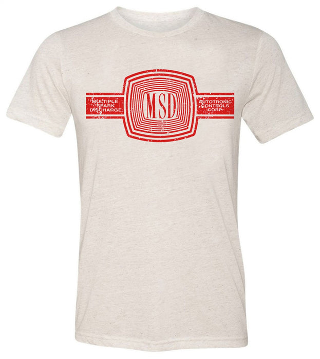 MSD 10167-MDMSD T-Shirt; MSD Cream Tee w/Red Logo; Medium; - Truck Part Superstore