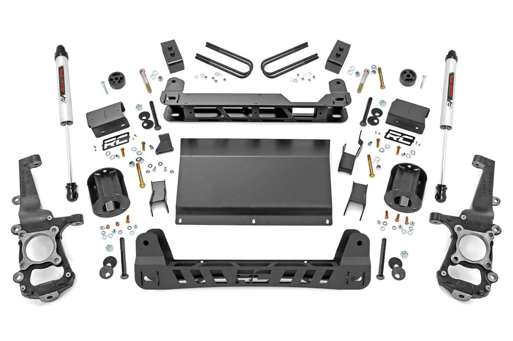 Rough Country 40770 4 Inch Lift Kit with V2 Shocks 21-22 Ford F-150 Tremor 4WD Rough Country - Truck Part Superstore