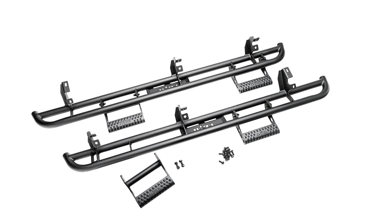 N-Fab F212BRKRS2 RKR Step Sys-FullLen (1 Stp Mnt/1 Stp)-21-22 Ford Bronco 2-Dr-TX Blk - Truck Part Superstore