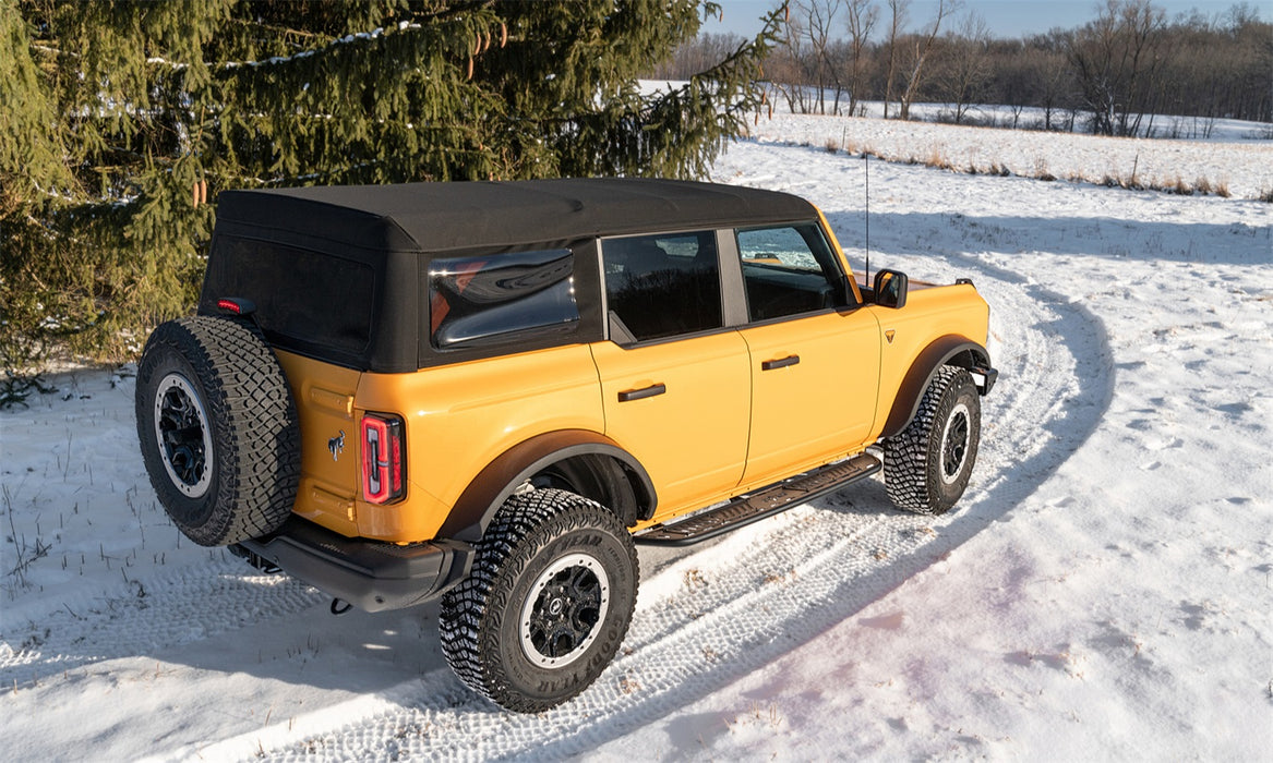 N-Fab NBF214B-TX Roan-Full Len (2 Steps)-21-22 Ford Bronco 4-Dr-TX Blk - Truck Part Superstore