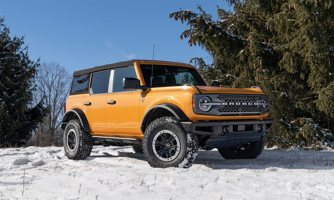 N-Fab TSF214B-TX TrailSlider-Full Len (2 Steps)-21-22 Ford Bronco 4-Dr-TX Blk - Truck Part Superstore