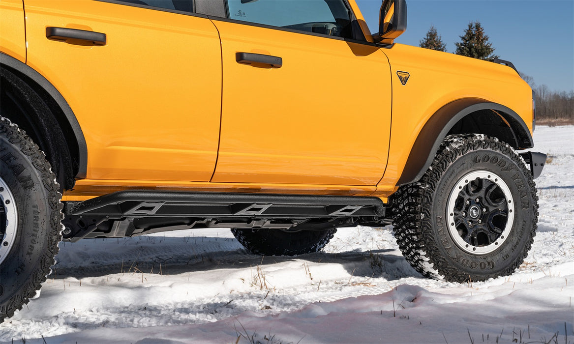N-Fab TSF214B-TX TrailSlider-Full Len (2 Steps)-21-22 Ford Bronco 4-Dr-TX Blk - Truck Part Superstore