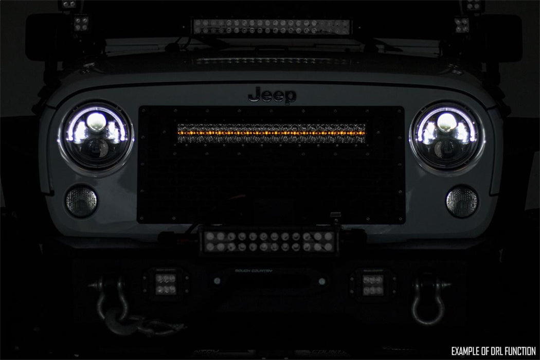 Rough Country 70950DA Cree LED Light Bar 50 Inch Dual Row Chrome Series w/Amber DRL Rough Country - Truck Part Superstore