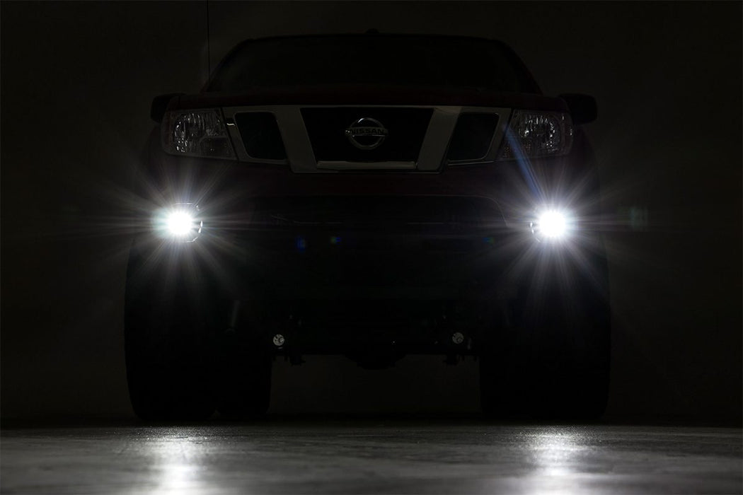 Rough Country 71023 Nissan LED Fog Light Kit Black Series 05-19 Frontier Rough Country - Truck Part Superstore