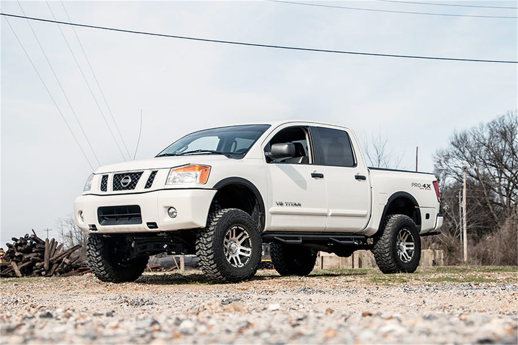 Rough Country 874.20 Suspension Lift Kit w/Shocks; 4 in. Lift; - Truck Part Superstore