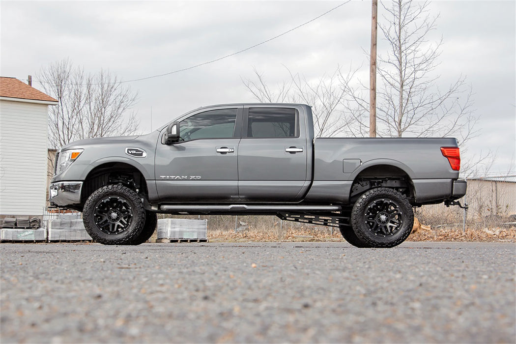 Rough Country 81000 Nissan Traction Bar Kit 6 Inch Lift 16-20 Titan XD Crew Cab 4WD Rough Country - Truck Part Superstore