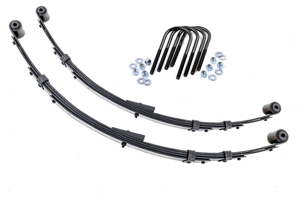Rough Country 8011Kit Rear Leaf Springs - 4" Lift - Pair - Jeep Wrangler YJ 4WD (87-95) - Truck Part Superstore