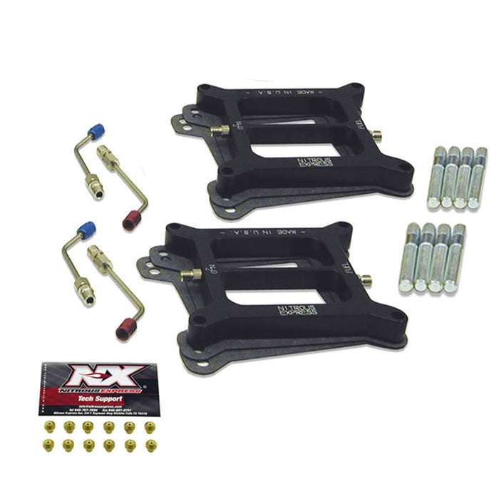 Nitrous Express NX3024 Stage 6 Plate Conversion Kit; Fits w/Dual QuadHolley 4150 Carburetors; - Truck Part Superstore