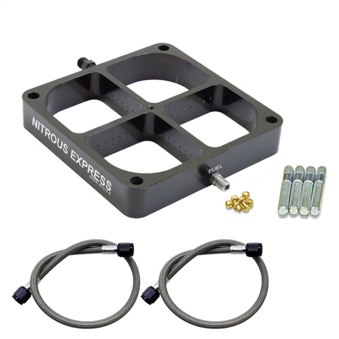 Nitrous Express NX639 Single Entry Crossbar 8500; Based Throttle Body Plate Conversion; - Truck Part Superstore
