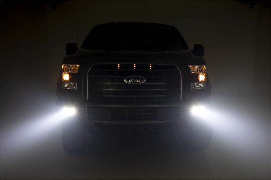 Rough Country 70865 LED Fog Light Kit - Truck Part Superstore
