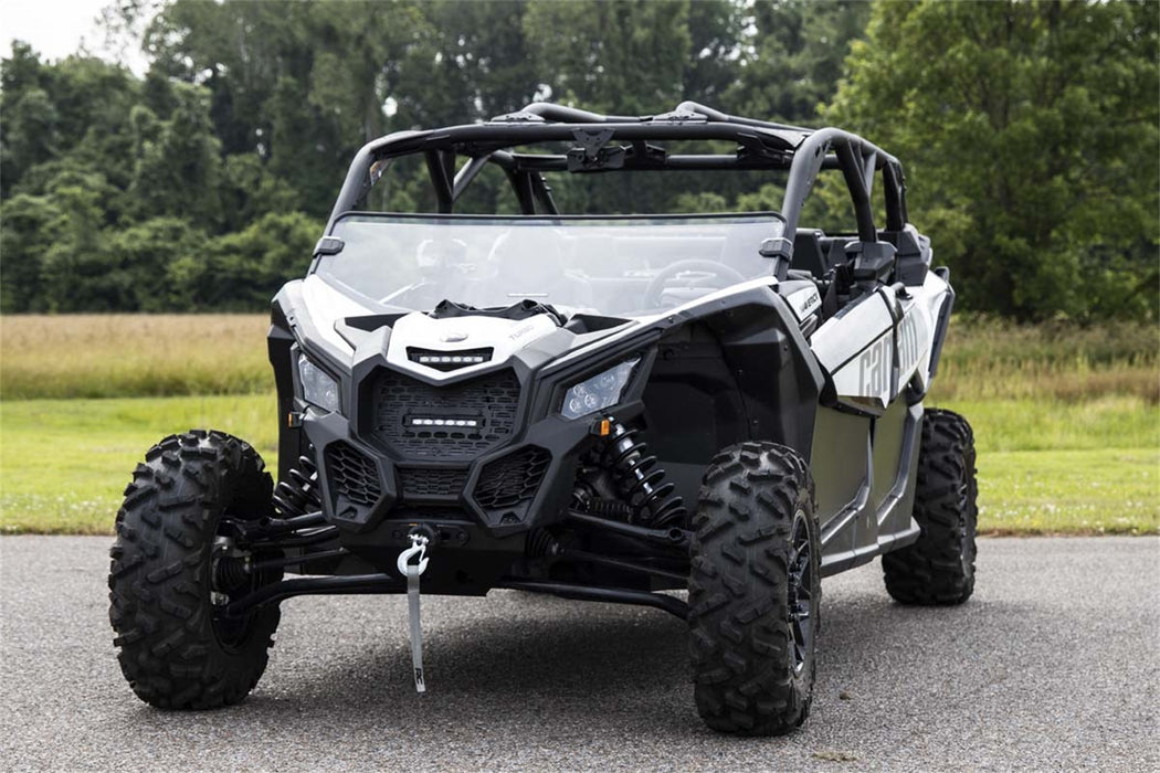 Rough Country 98172031 Can-Am Scratch Resistant Half Windshield 17-20 Maverick X3 Rough Country - Truck Part Superstore