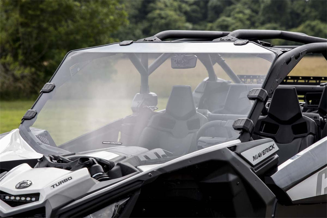 Rough Country 98172030 Can-Am Scratch Resistant Full Windshield 17-20 Maverick X3 Rough Country - Truck Part Superstore