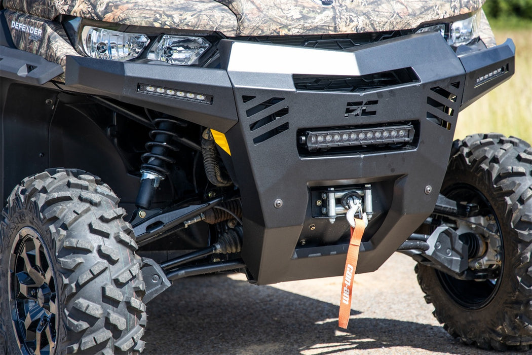 Rough Country 97068 Front Bumper with 6 Inch Black Slimline LED Pair 16-22 Can-Am Defender Rough Country - Truck Part Superstore