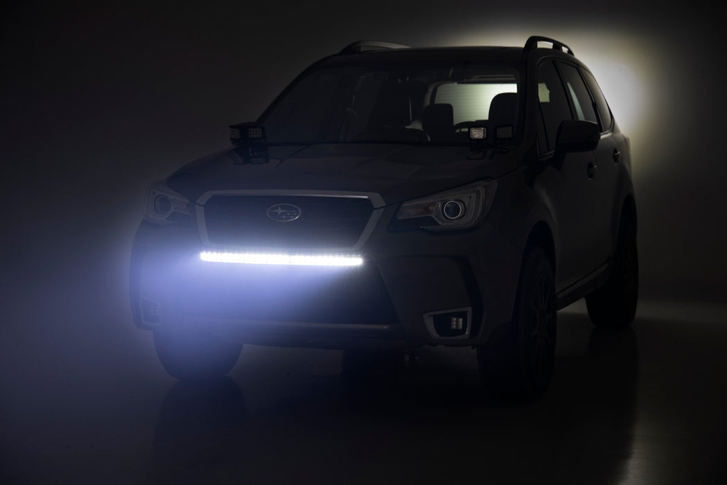 Rough Country 70862 Subaru 30 Inch LED Bumper Kit (14-18 Forester Black Series w/ Cool White DRL) Rough Country - Truck Part Superstore