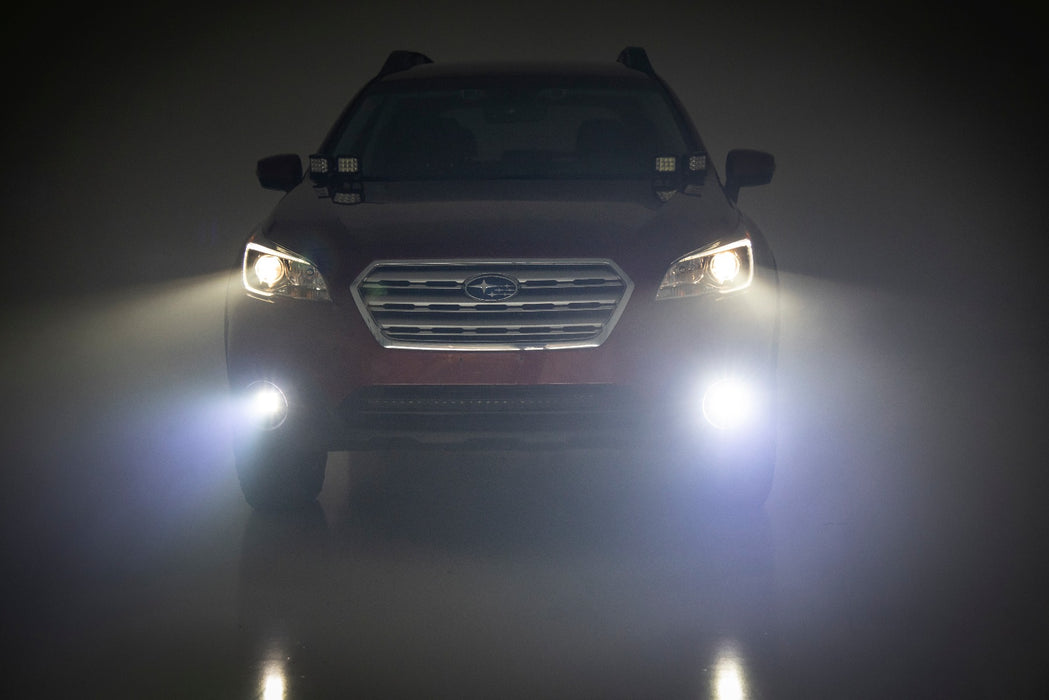 Rough Country 70889 Subaru Led Fog Light Kit Black Series Spot Beam For 15-19 Outback Rough Country - Truck Part Superstore
