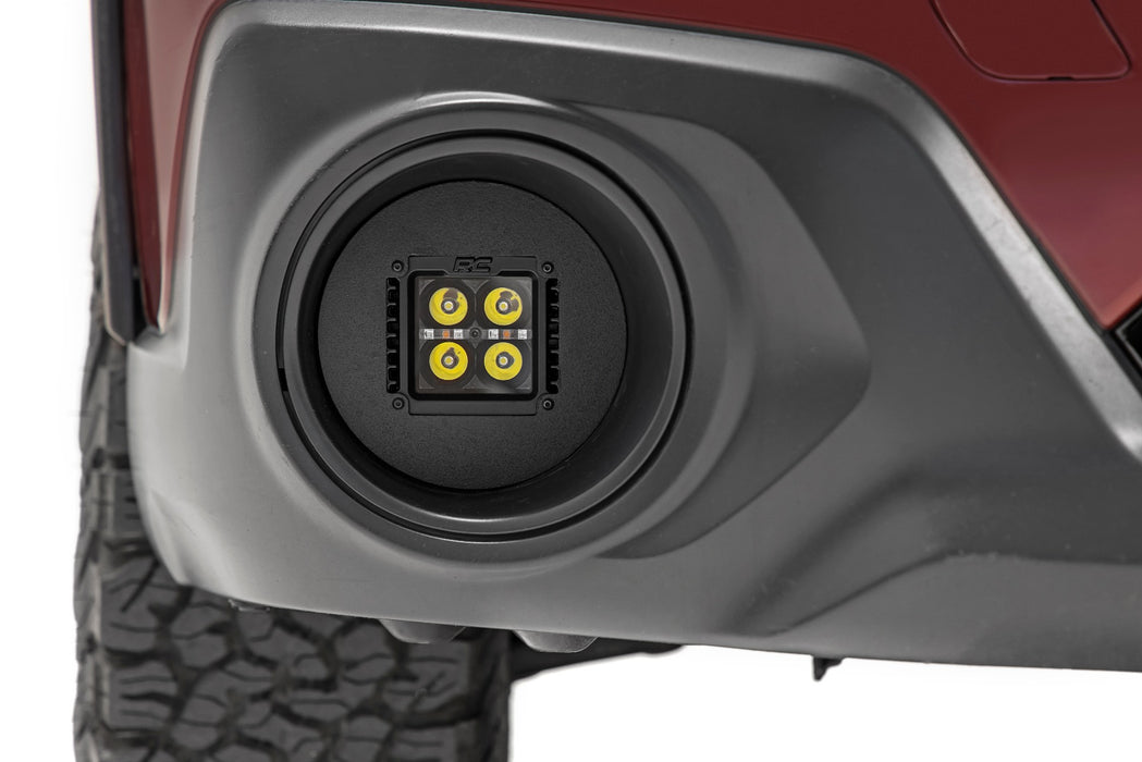 Rough Country 70890 Subaru Led Fog Light Kit Black Series Flood Beam For 15-19 Outback Rough Country - Truck Part Superstore