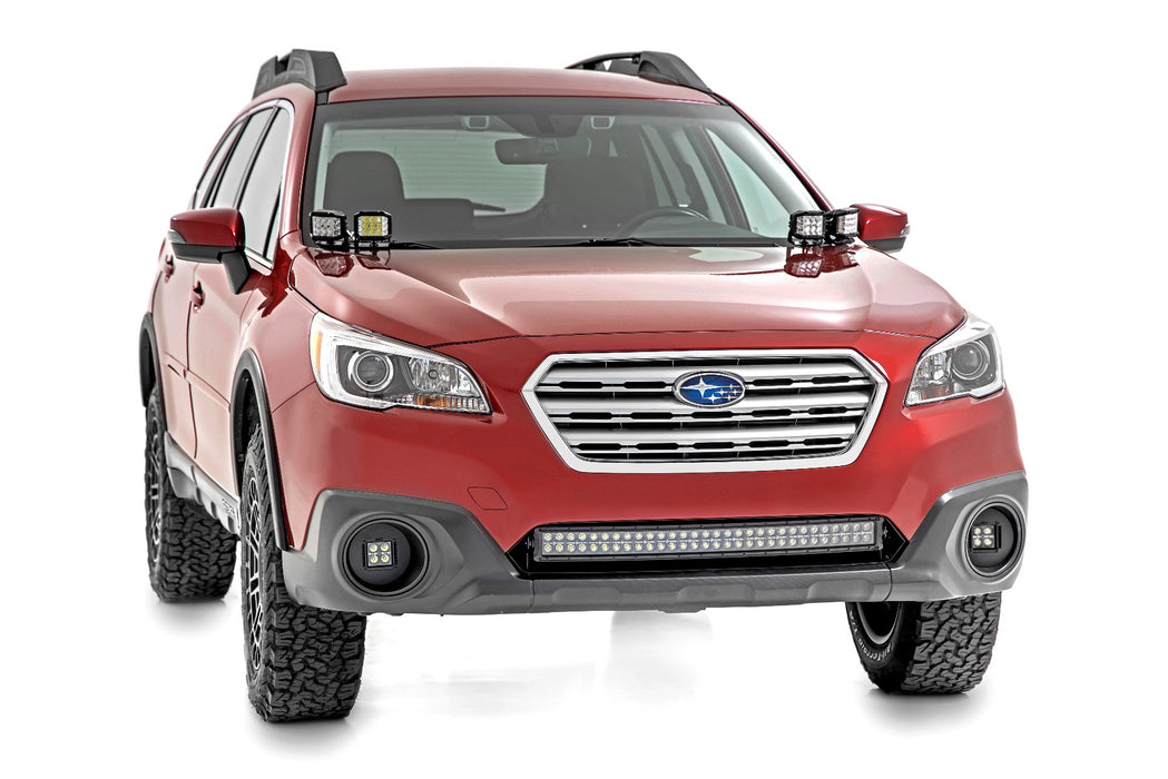 Rough Country 70884 Subaru 30 Inch LED Bumper Kit w/Chrome Series White DRL 15-19 Subaru Outback Rough Country - Truck Part Superstore