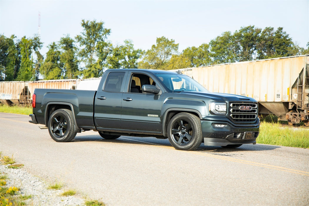 Rough Country 71630 2 Inch Front Lowering Kit 4 Inch Rear Lowering Alum/Stamped Knuckle 14-18 Chevy/GMC 1500 Rough Country - Truck Part Superstore