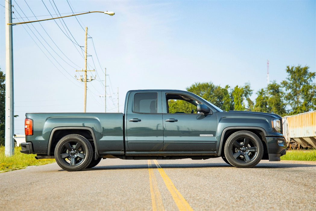 Rough Country 71630 2 Inch Front Lowering Kit 4 Inch Rear Lowering Alum/Stamped Knuckle 14-18 Chevy/GMC 1500 Rough Country - Truck Part Superstore
