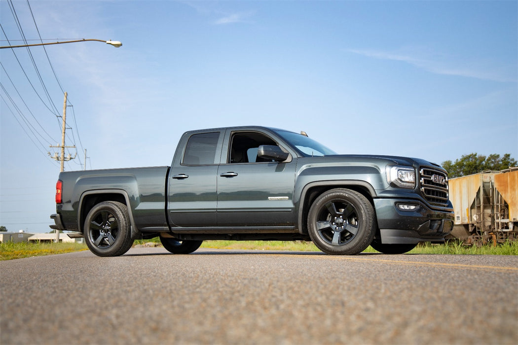 Rough Country 71630 2 Inch Front Lowering Kit 4 Inch Rear Lowering Alum/Stamped Knuckle 14-18 Chevy/GMC 1500 Rough Country - Truck Part Superstore